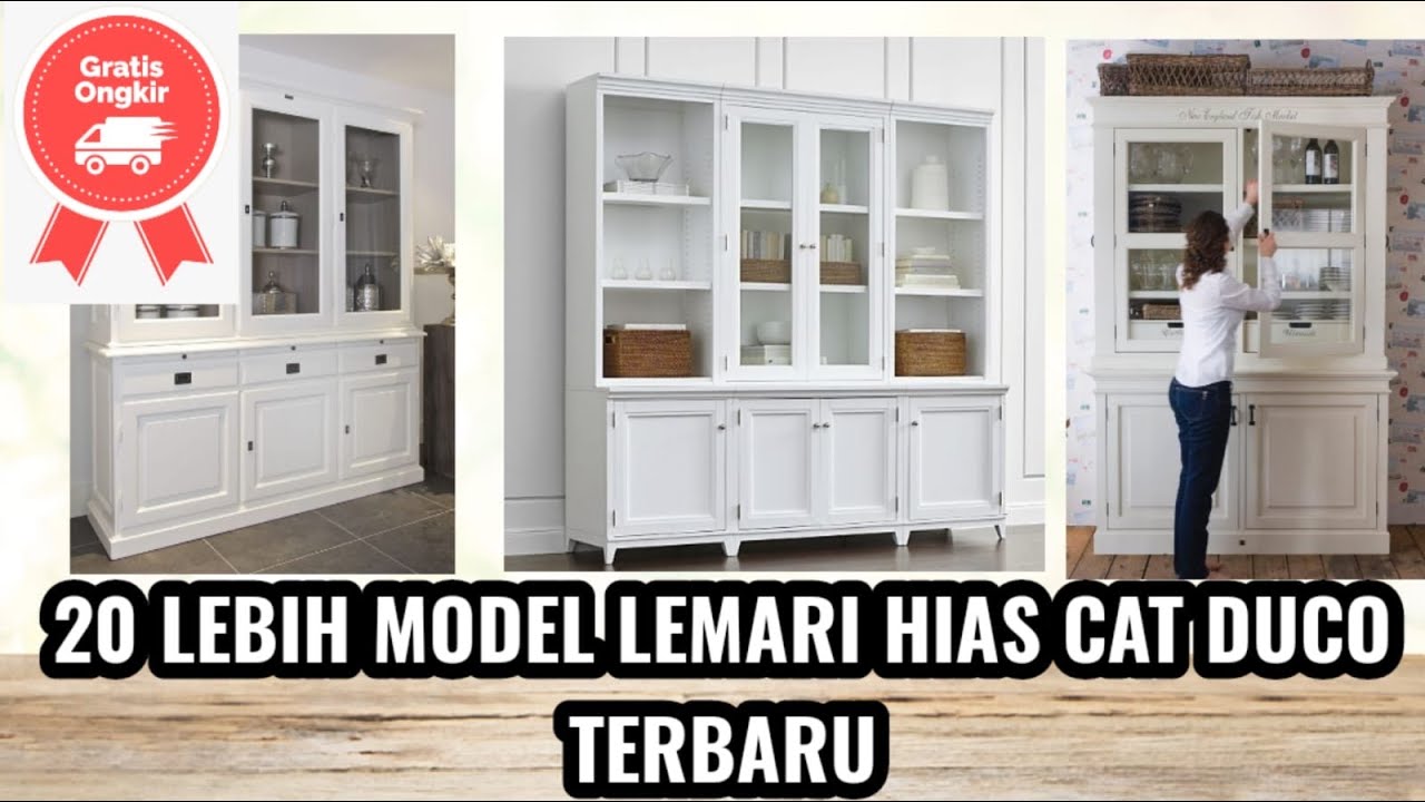 25 Lebih Model Lemari Hias Minimalis Cat Duco