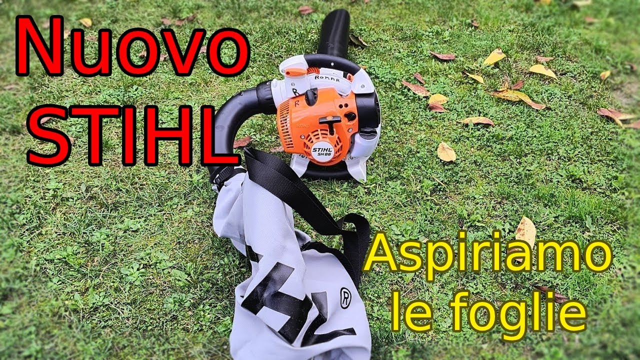 Soffiatore-aspiratore all'opera: tritiamo le foglie!