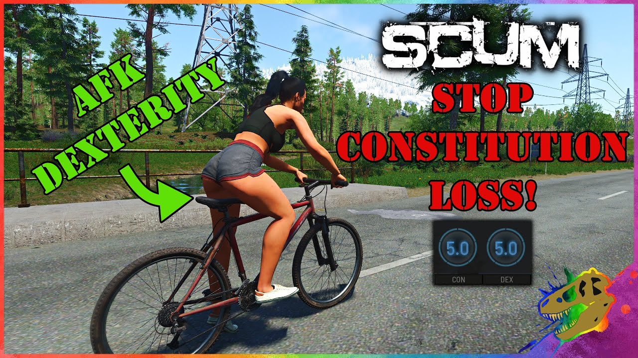 SCUM 0.85 EASY AFK Dexterity Leveling NEW Exhaustion System - NO Constitution Loss!