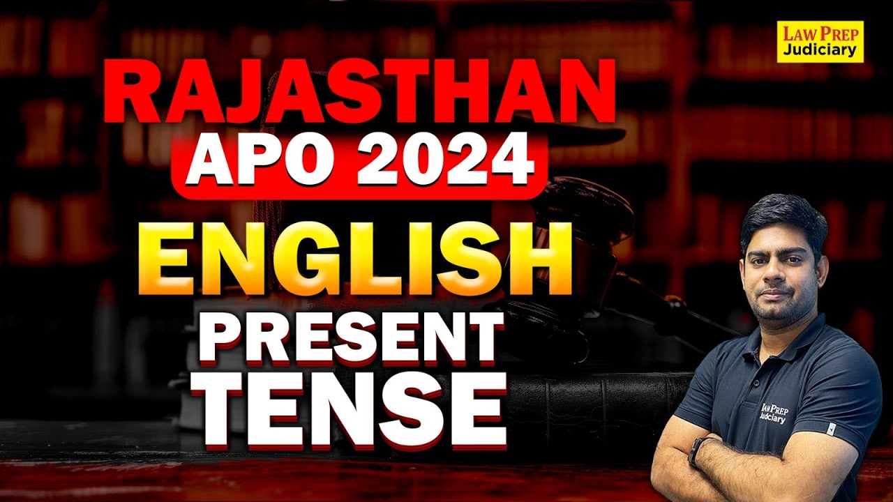 Rajasthan APO Exam 2024 | Present Tense #1 | English for Rajasthan APO Exam 2024 | By Surya Sir