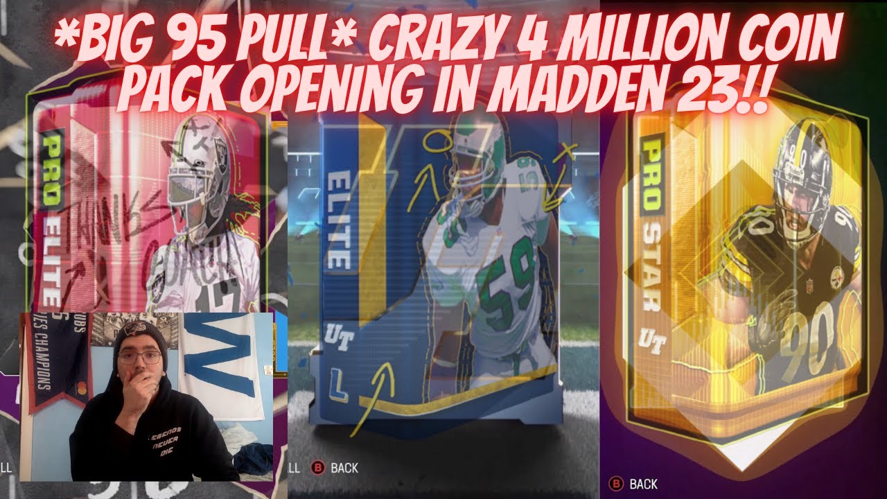 *BIG 95 PULL* CRAZY 4 MILLION COIN PACK OPENING IN MADDEN 23!! THESE PACKS WERE WILD TODAY!!