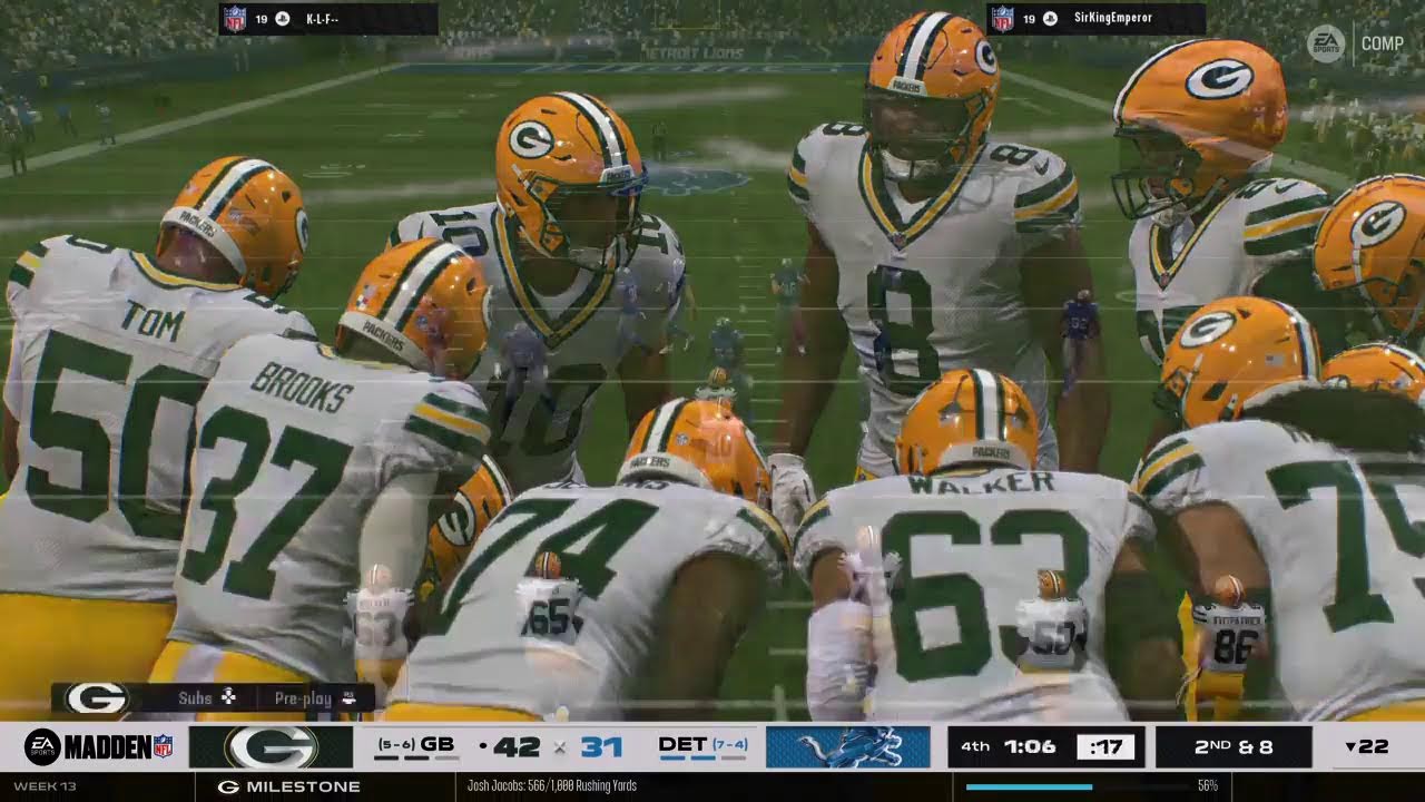 GB @ Lions UMOFL W13