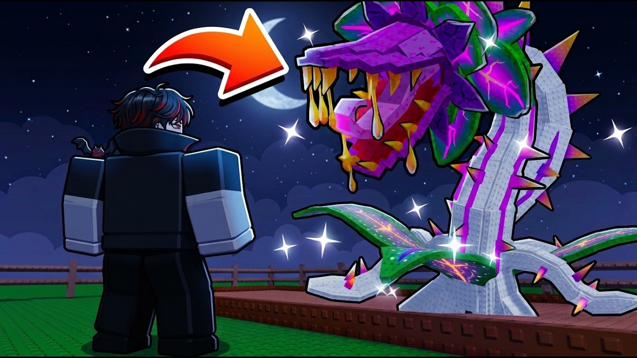 CONSEGUI MINHA PRIMEIRA VENOM SPITTER COM MUTA&Ccedil;&Atilde;O NO GROW A GARDEN 2