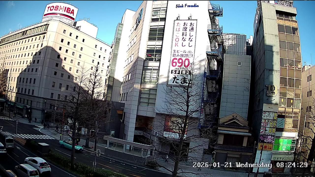 宮城県仙台市青葉区ライブカメラ。Miyagi　Sendai Live camera. World cam.