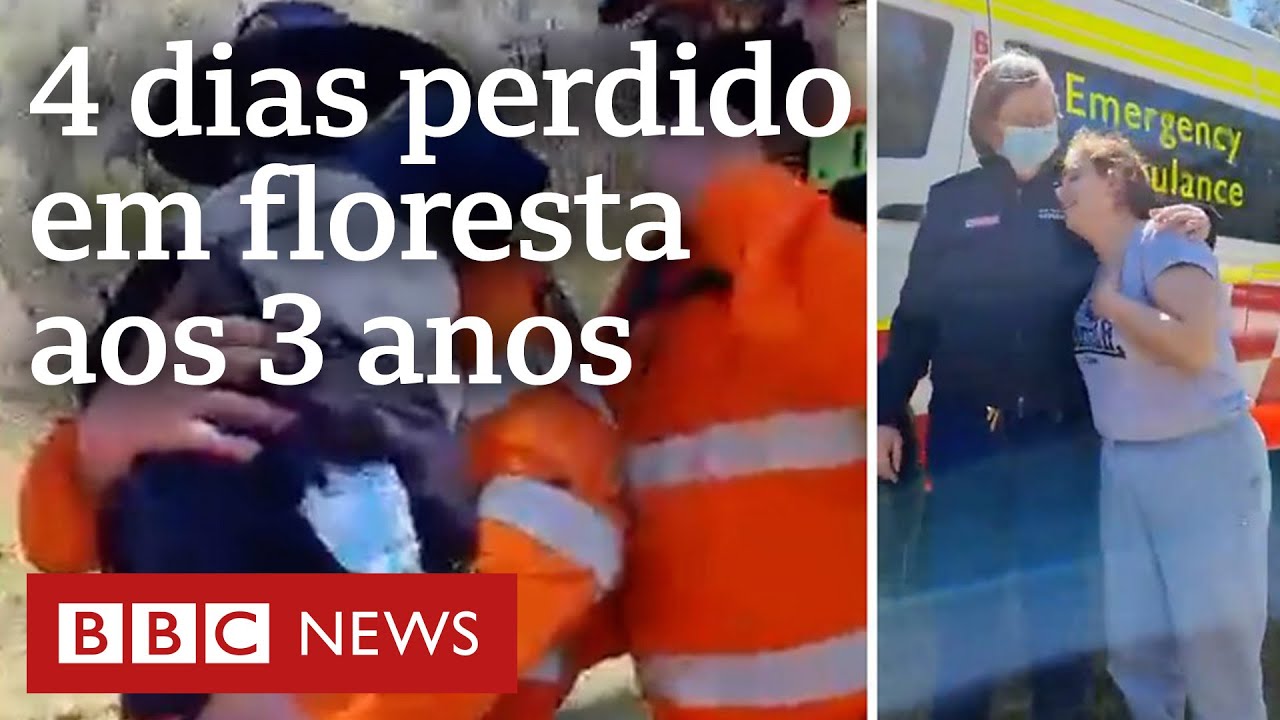 Mãe reencontra menino de 3 anos que ficou 4 dias perdido em floresta