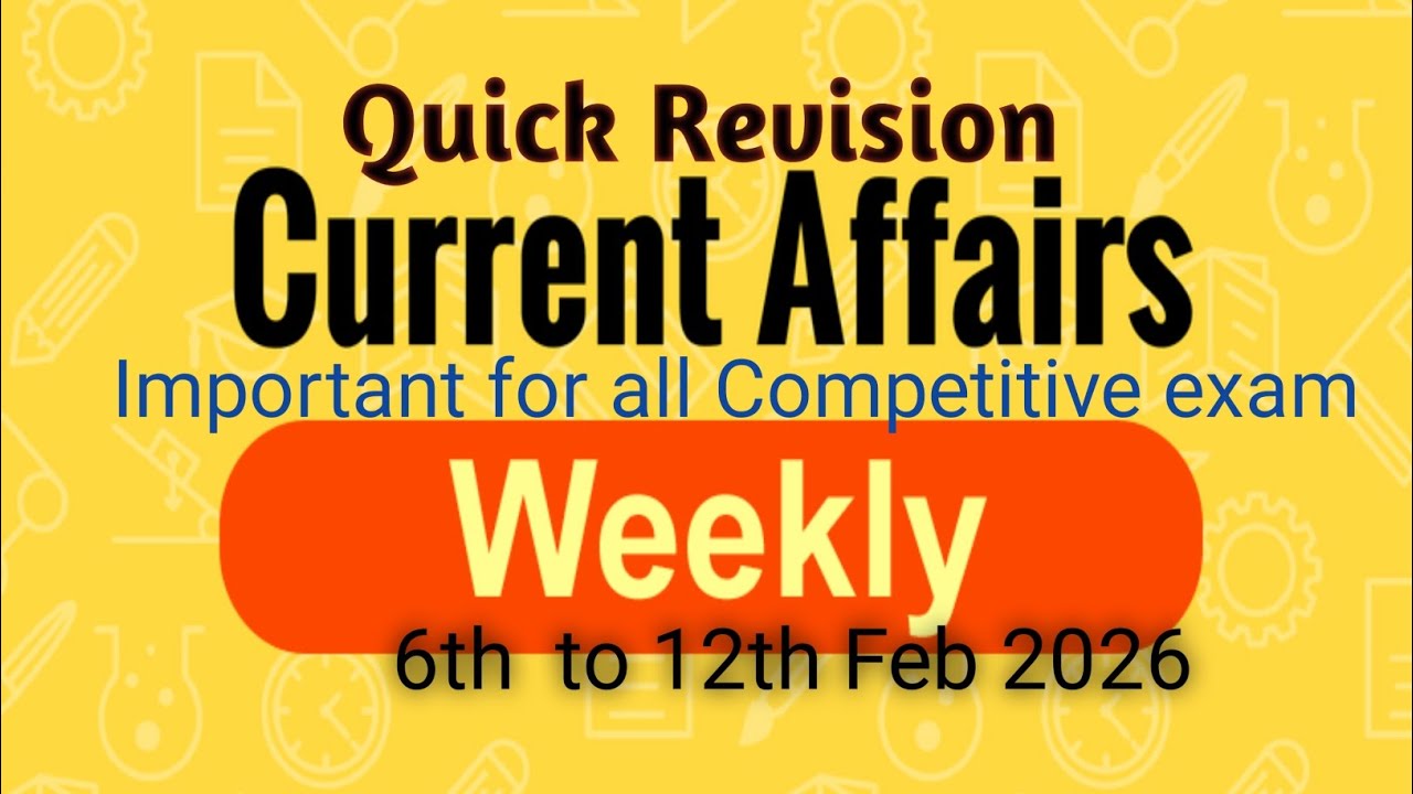 #current Affairs #weekly current affairs 