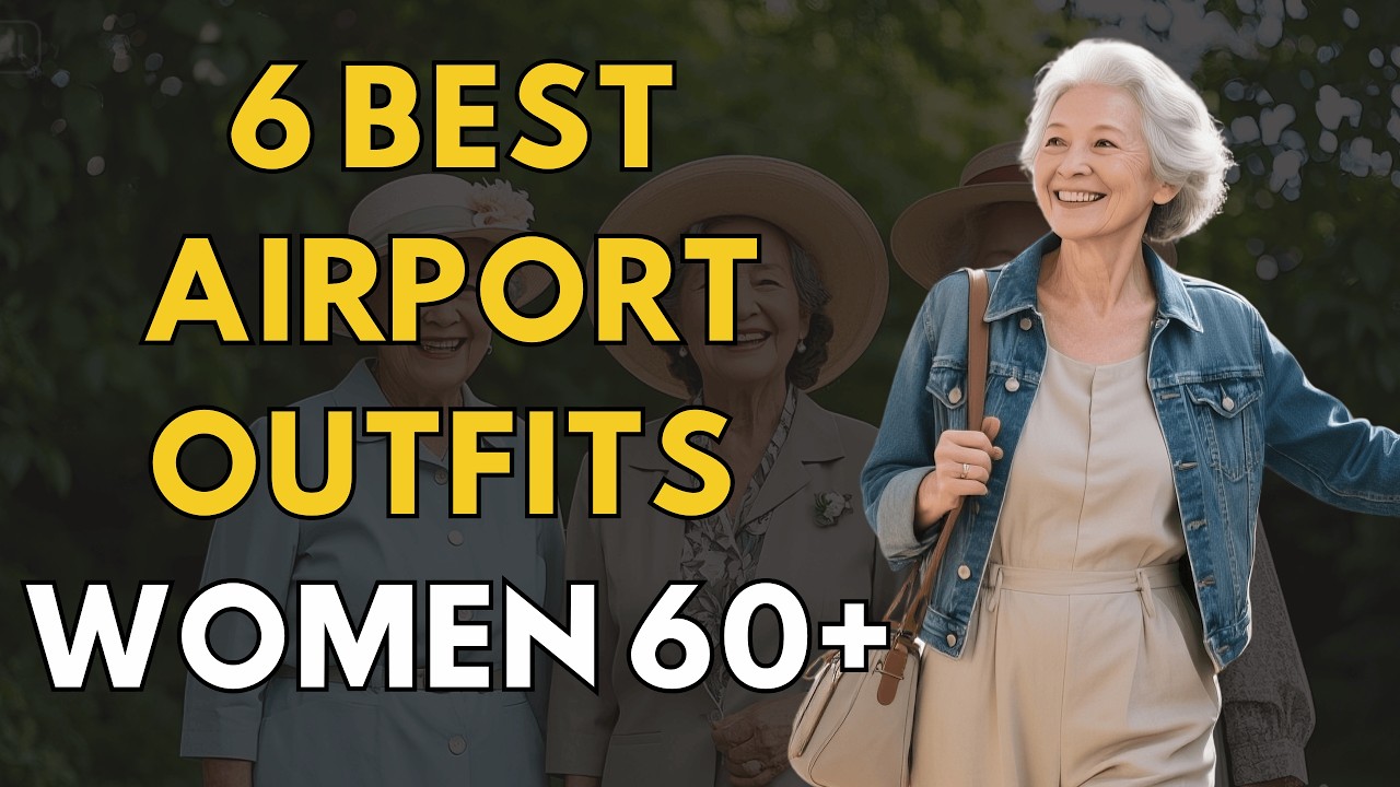 7 лучших нарядов для аэропорта для женщин 60+✈️