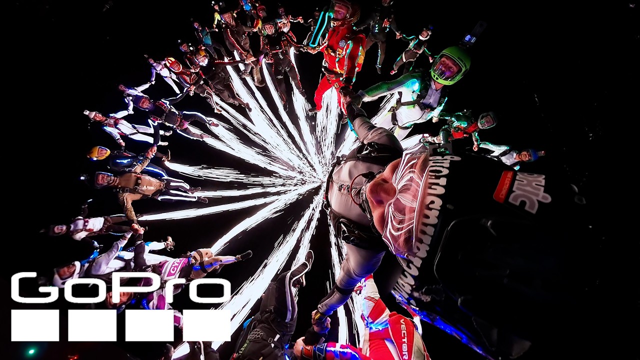 World Record Skydive at Night