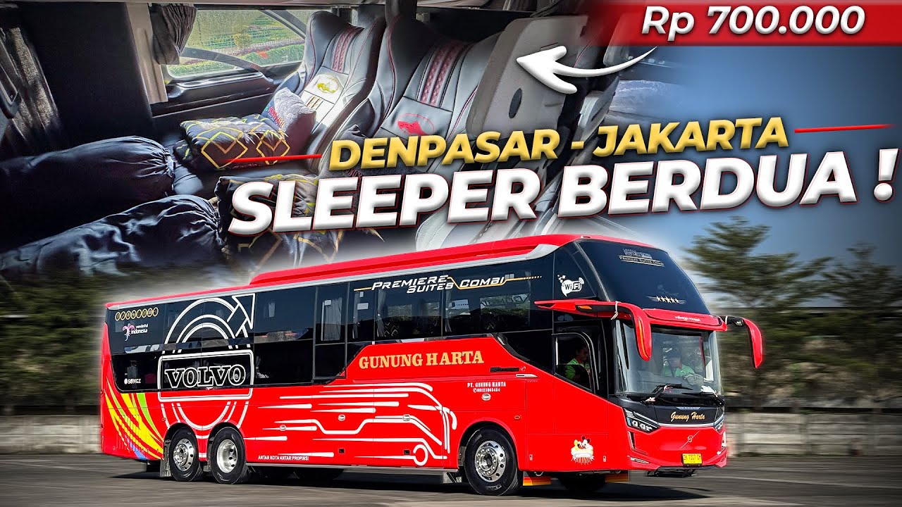 SLEEPER BUS TERMURAH BALI JAKARTA ‼️ Gunung Harta Premiere Combi #1