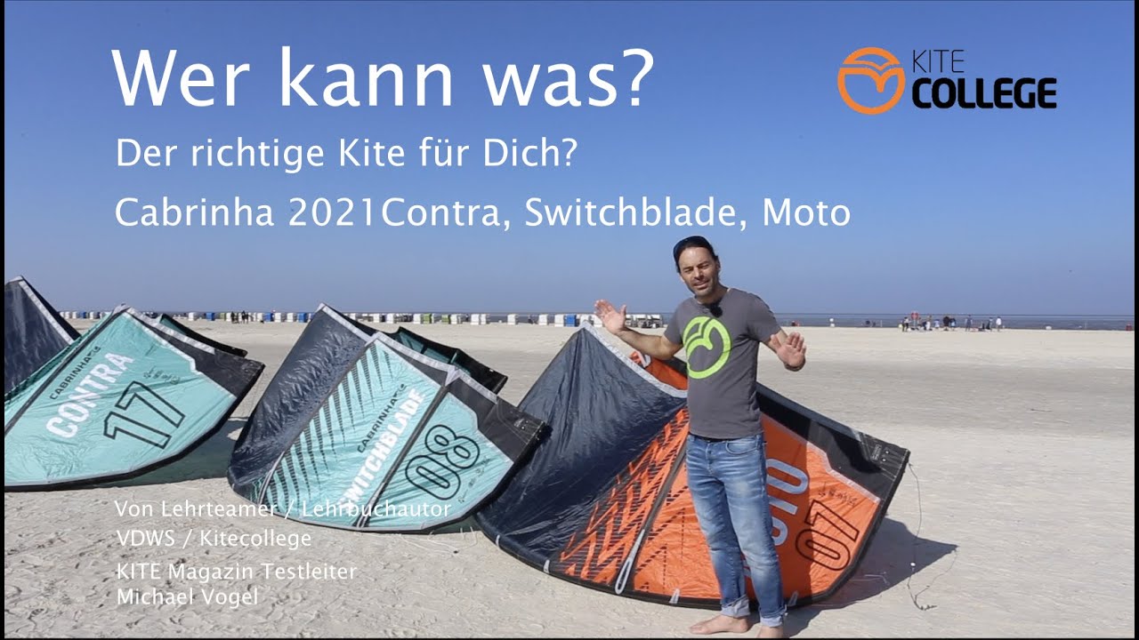 Kitecollege Service Wer kann was? #Cabrinha 2021 Switchblade, Contra, Moto