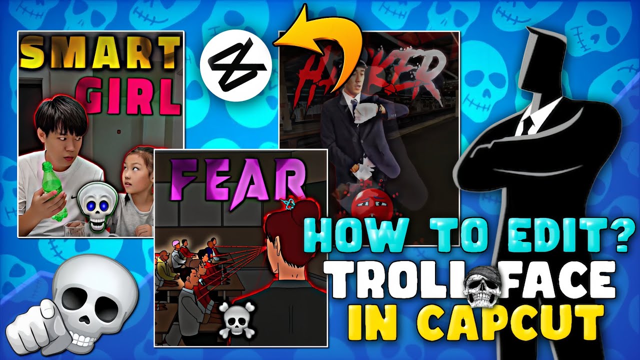 How to Make Epic Troll Face Edit in CapCut ☠️ (Step-by-Step Tutorial)