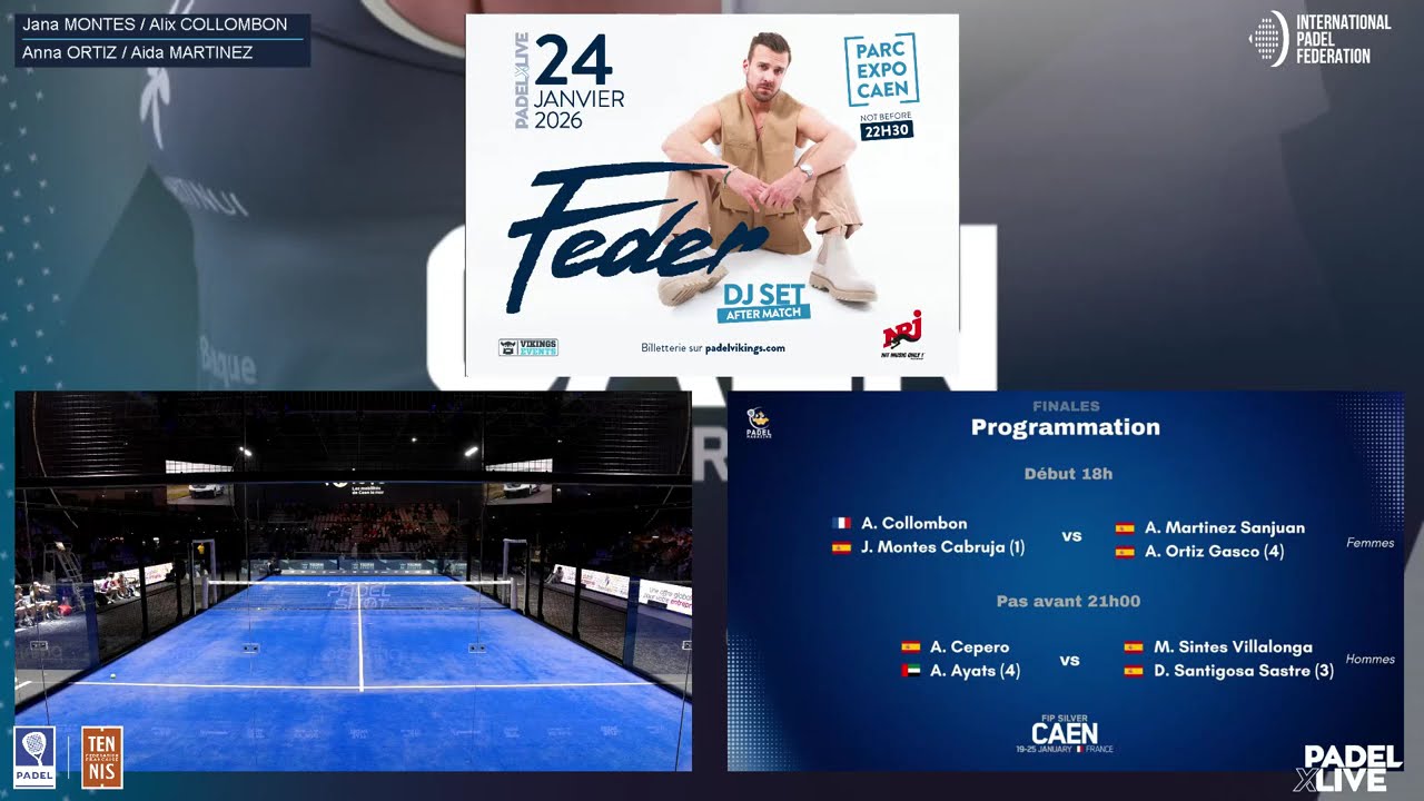 FIP SILVER CAEN - Finale dames - Collombon / Montes vs Martinez / Ortiz