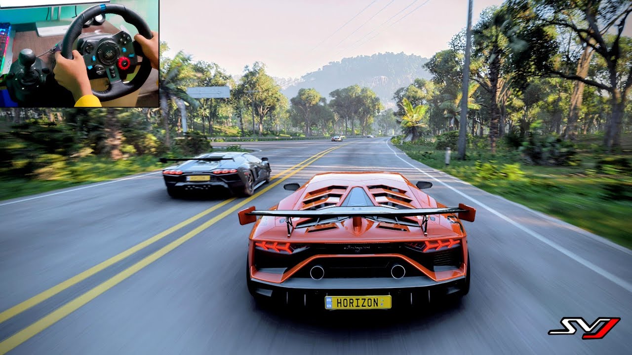 Insane SVJ Chase - Goliath Race : Forza Horizon 5 | Logitech G29 Gameplay - 4k UHD