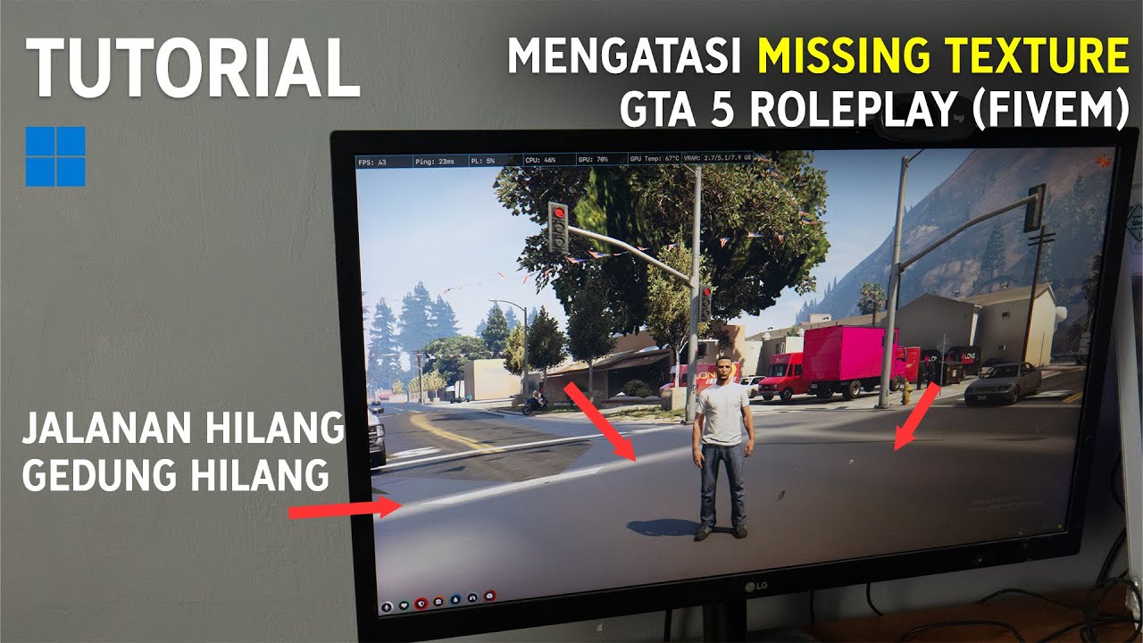 Cara Mengatasi GTA 5 Roleplay Jalanan Hilang, Gedung Hilang, Player Lain Transparan