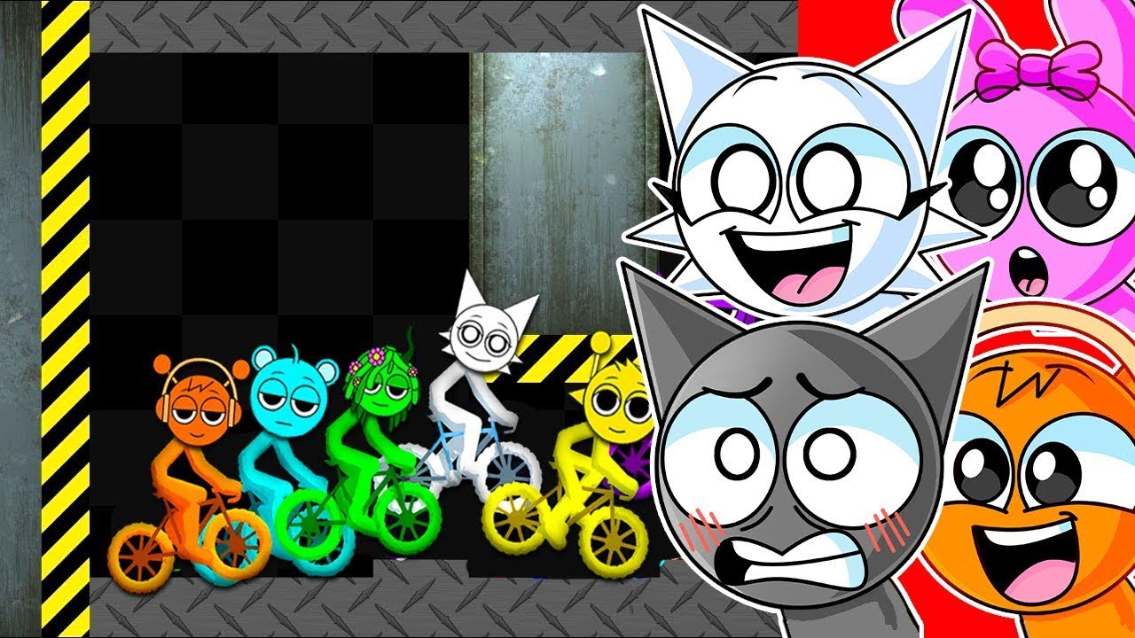 SPRUNKI SQUAD STICK MAN Bike Race!!