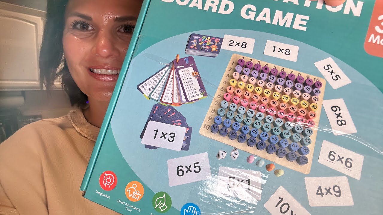 Montessori multiplication board game