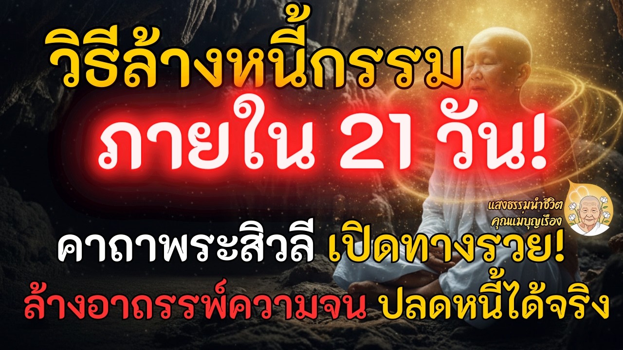 วิธีล้างหนี้กรรมหนี้สิน และความจน (ฉบับปฏิบัติจริง) | แสงธรรม คุณแม่บุญเรือง