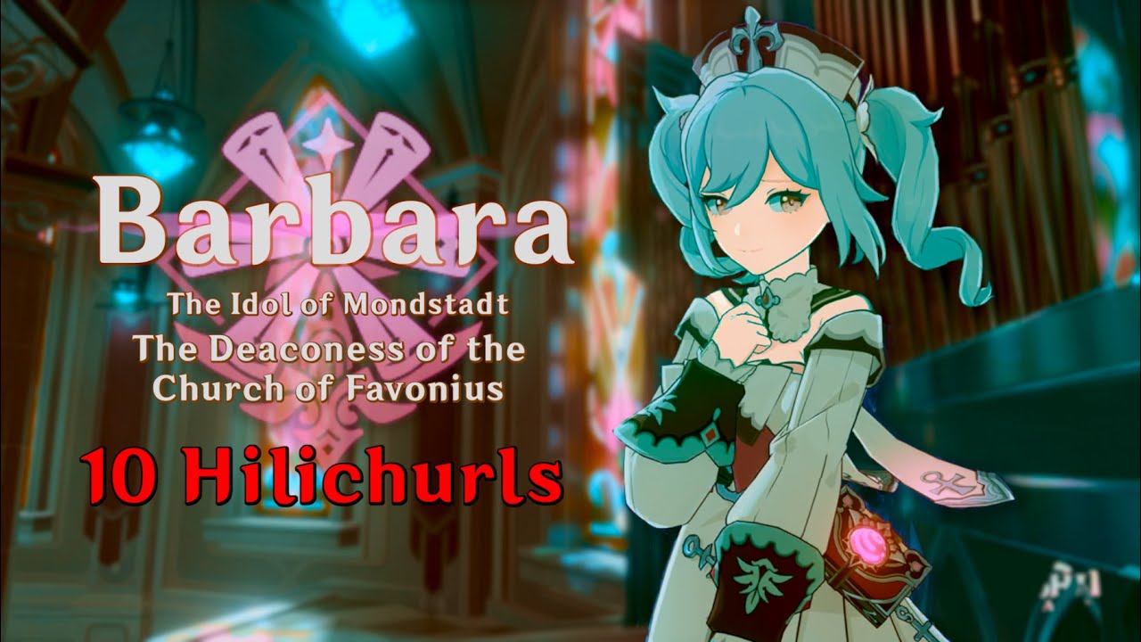Barbara Sings '10 Hilichurls' (十只兔子) [originally a Chinese Nursery Rhyme '10 Rabbits']