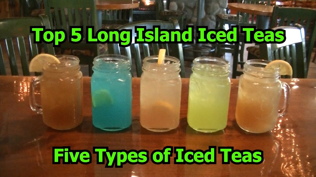 Top 5 Long Island Iced Teas  Easy Alcohol Iced Tea Cocktails Drinks  Part 3  Five Types of Iced Teas