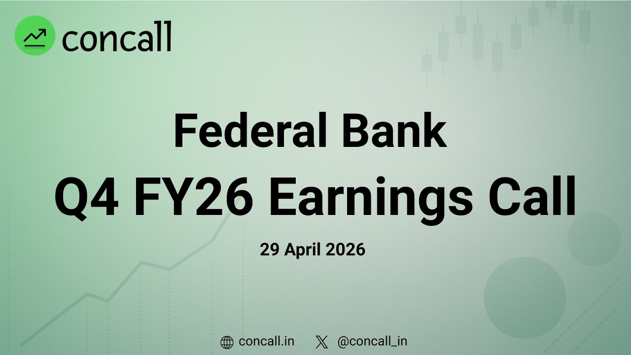 Federal Bank Q4 FY26 Earnings Conference Call | Concall.in