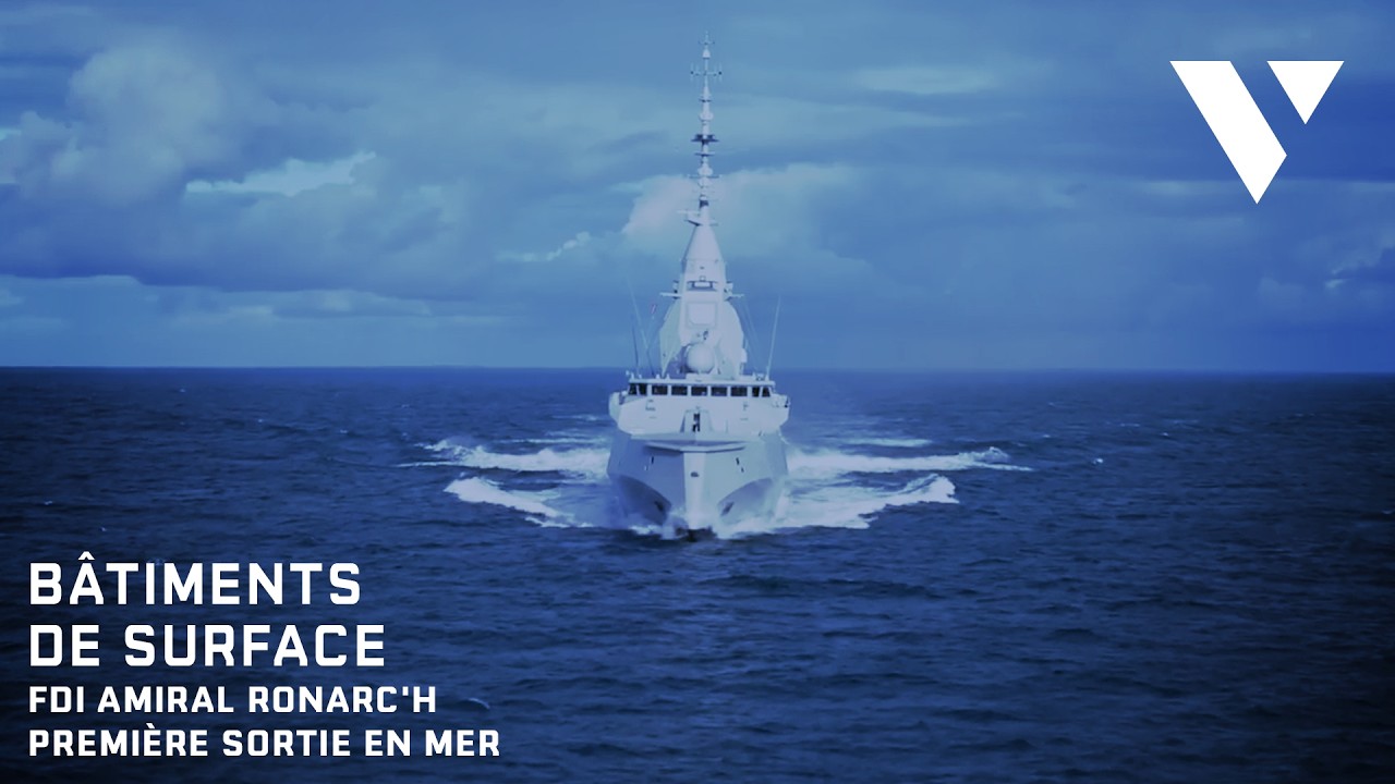 FDI Amiral Ronarc'h, première sortie en mer / sea trials