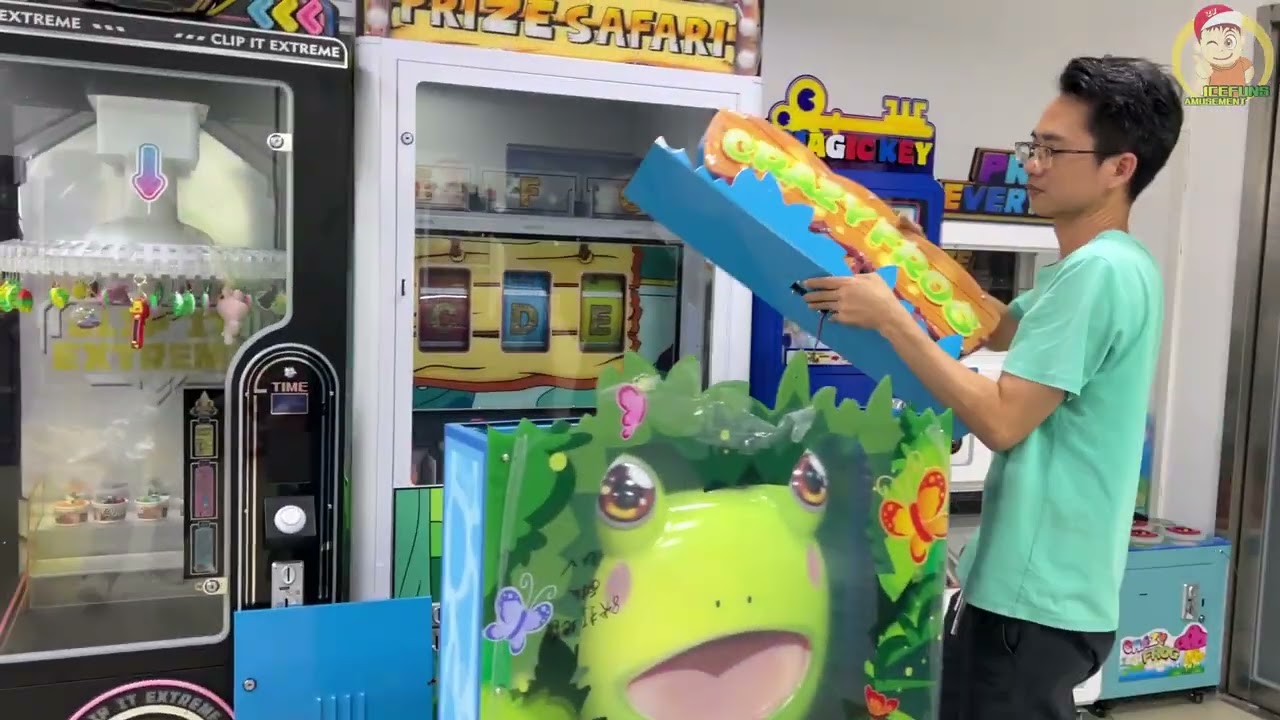 BIG CRAZY FROG ARCADE GAME MACHINE – Full Setup & Assembly Instructions