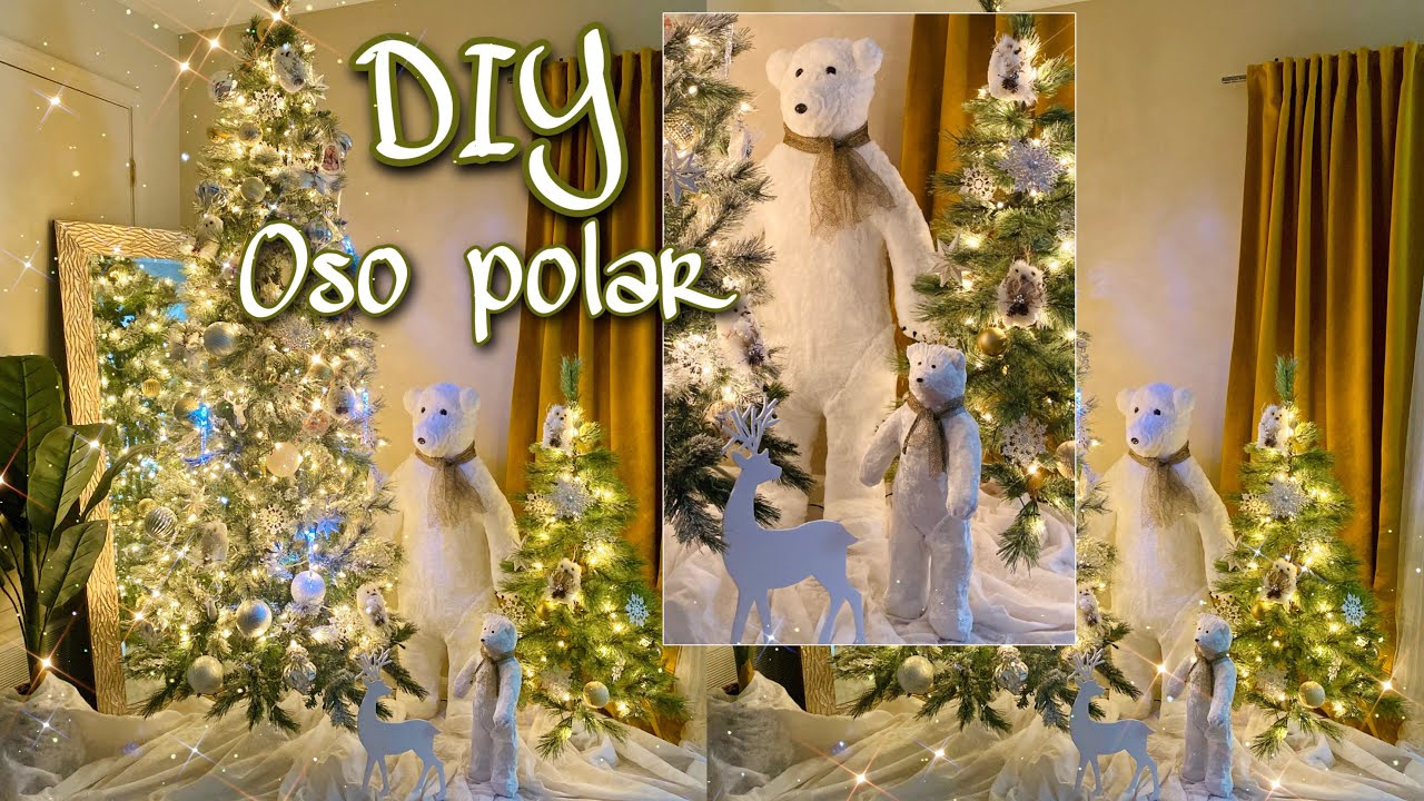 DIY oso polar / oso polar para la decoración de mí árbol de navidad