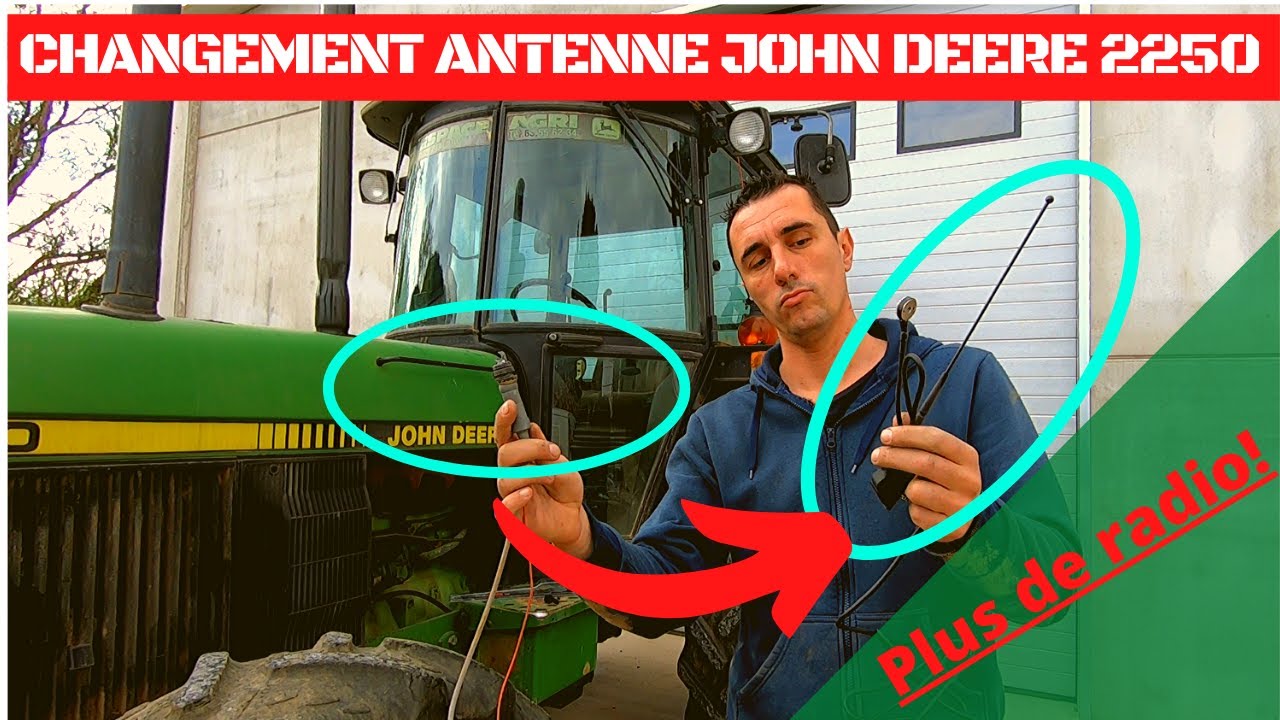 Comment démonter le toit du john deere 2250 pour changer l'antenne