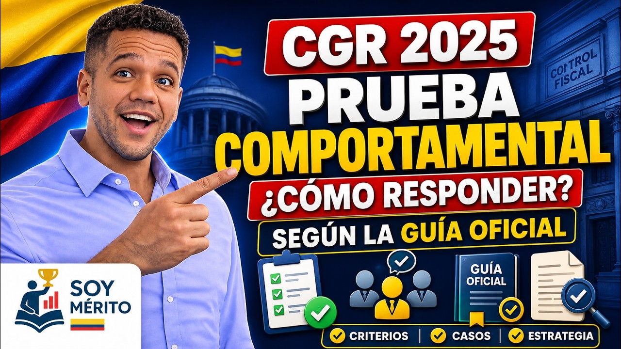 Prueba Comportamental CGR 2025: Cómo Responder Correctamente según la Guía Oficial 🧠📘 #cnsc