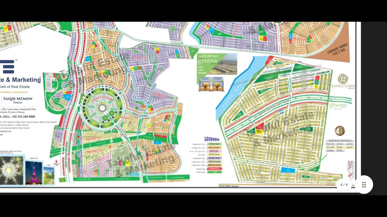BAHRIA TOWN KARACHI map