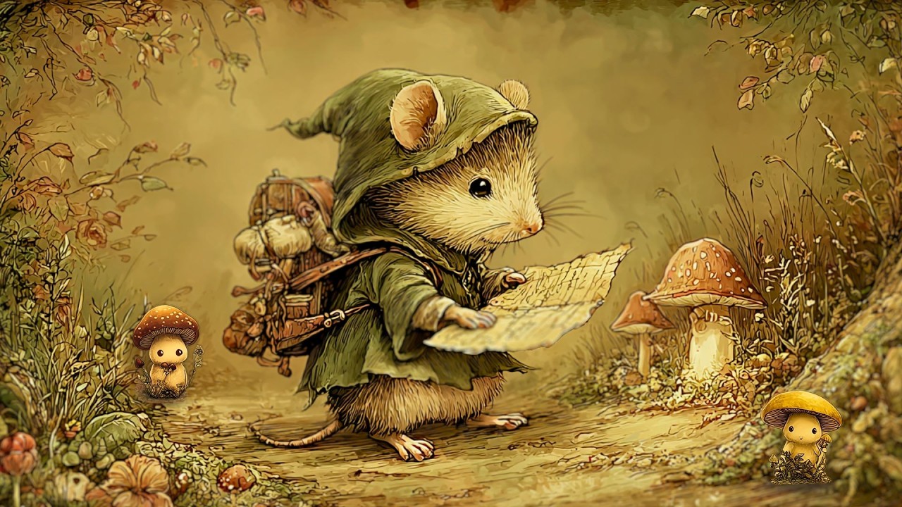 [Celtic Music] Healing Sounds for Quiet Time | A Small Mouse Traveling Through the Mushroom Forest