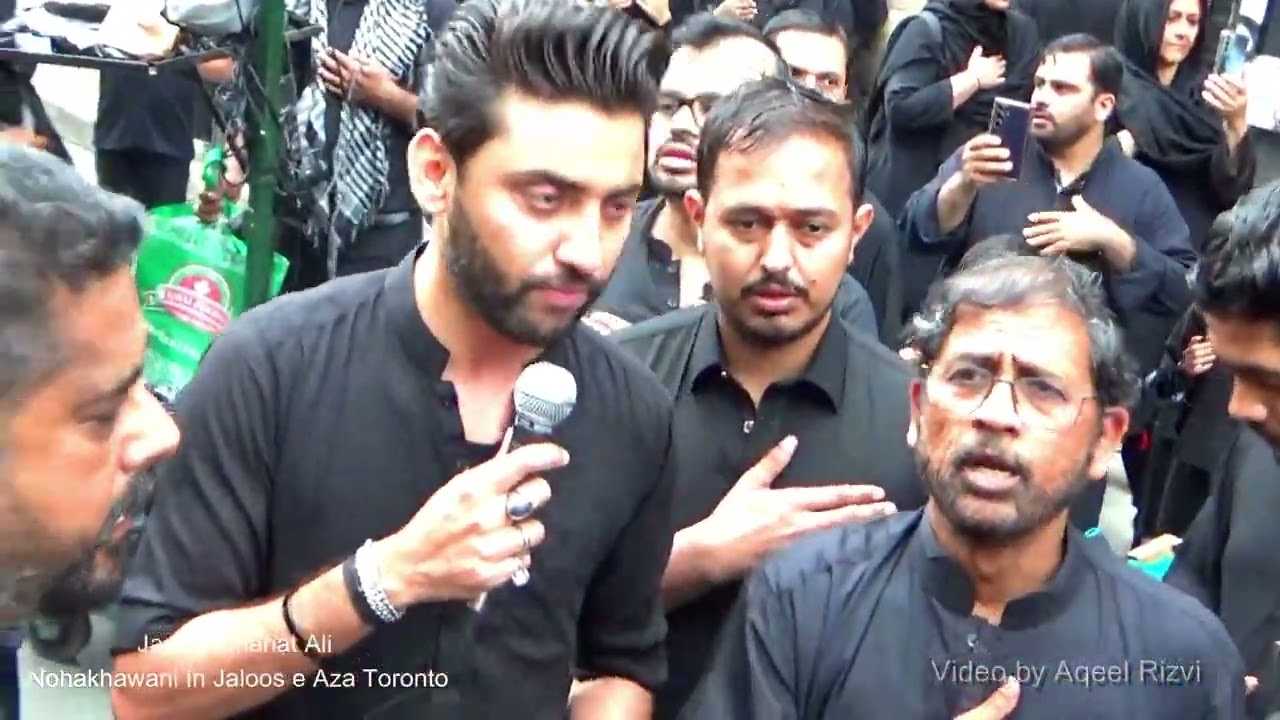Amanat Ali Noha khawani In Jaloos-e-Ashura Toronto, Canada,  Jab kabi gerat e Insan ka Sawal Ata hai
