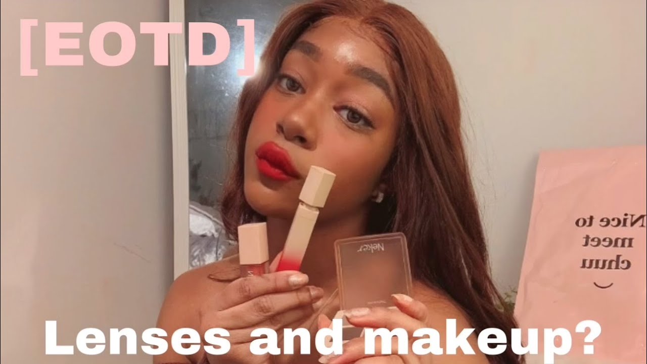 [EOTD] BLACK GIRL TRIES KOREAN MAKEUP WITH EOTD | BLACK ULZZANG