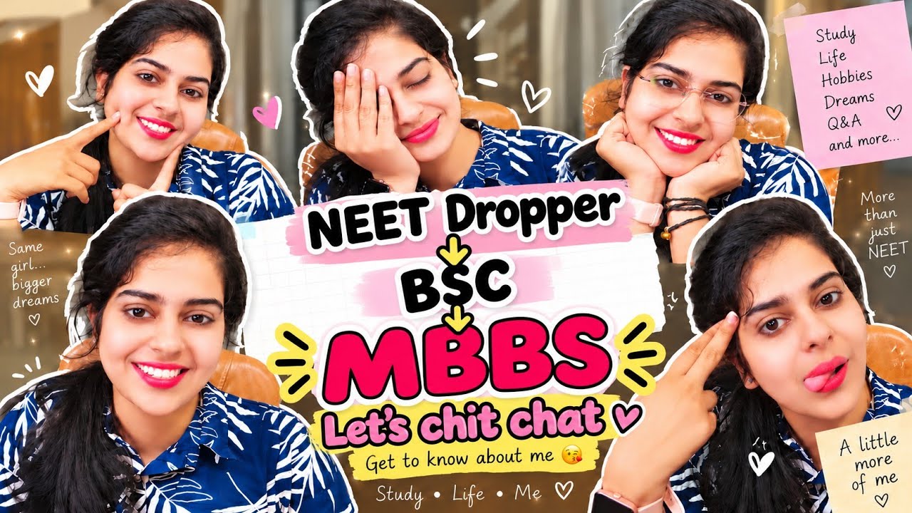 NEET Dropper ➜ BSc Graduate ➜ MBBS 🩺 | Get to Know Me! ❤️