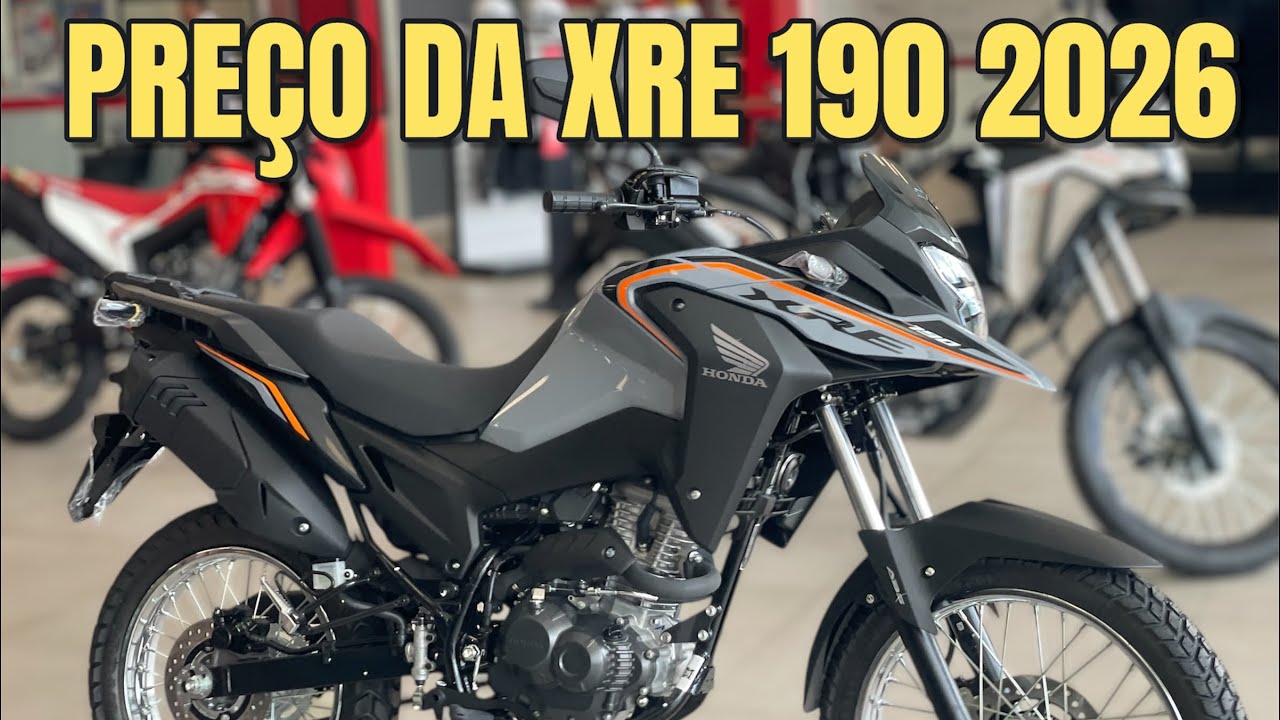 Preço da XRE 190 em 2026 | Quanto custa a moto hoje?