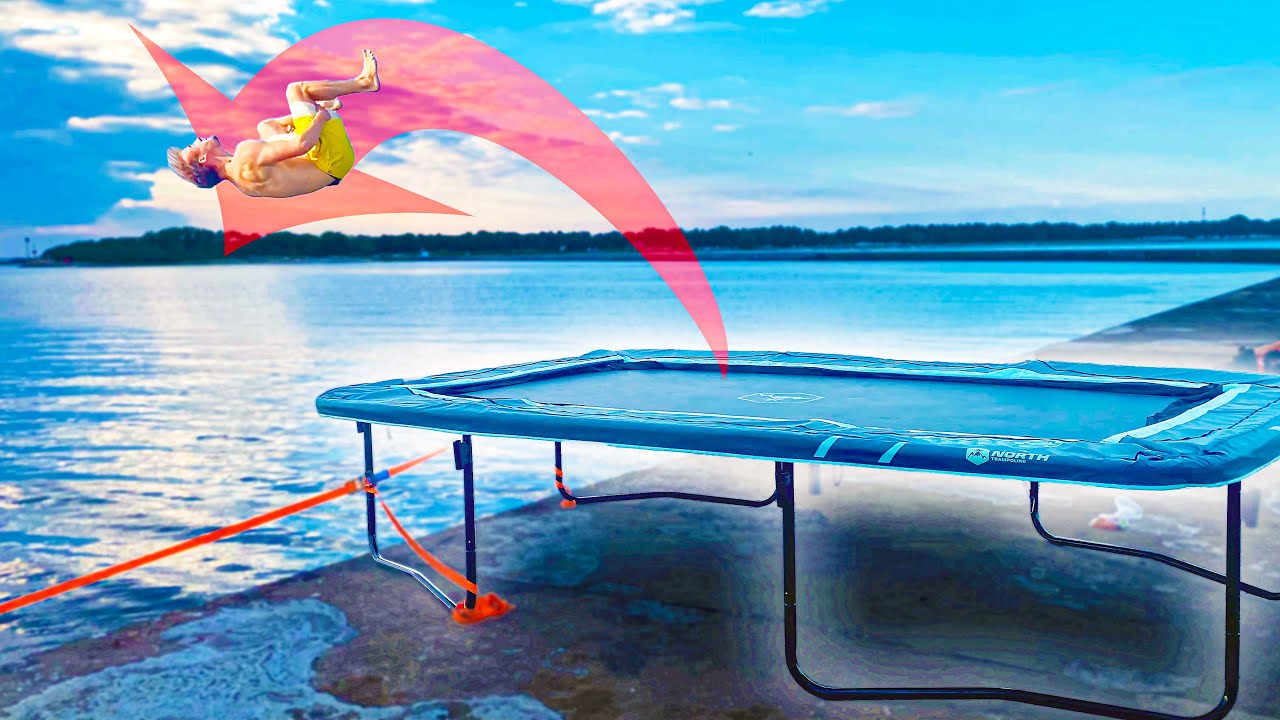 MADNESS FROM TRAMPOLINE TO WATER!!
