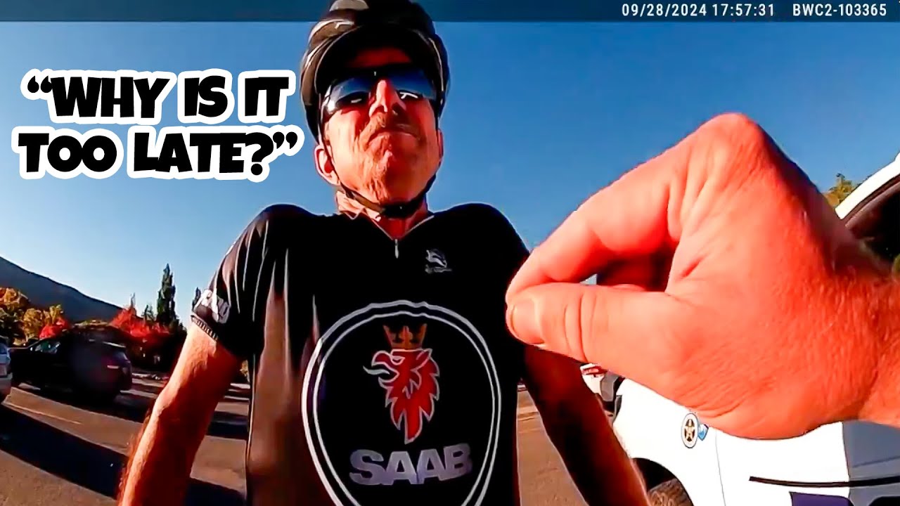 Insufferable CYCLIST Gets What He Deserves (satisfying conclusion)