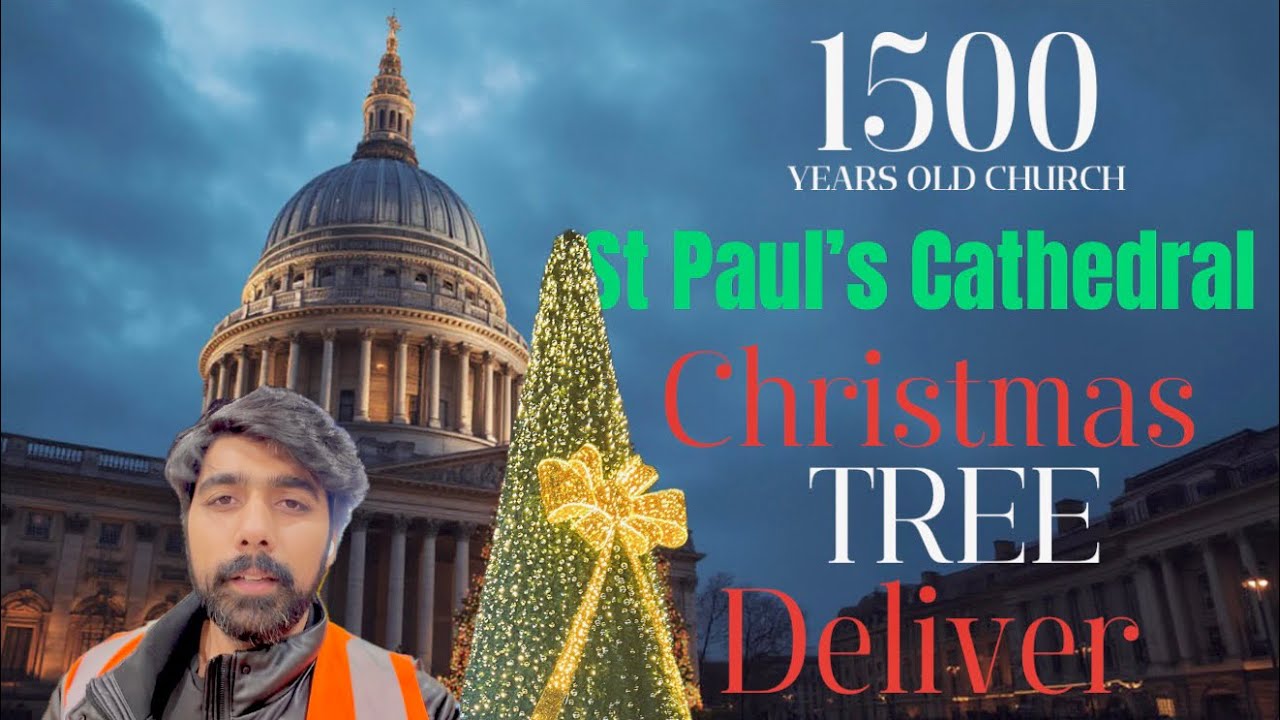 1500 Years Old Church St Paul’s Cathedral Christmas Tree Deliver