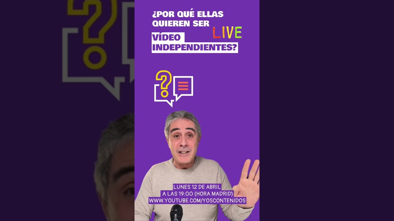 Te espero en el Live de HOY lunes con dos nuevas Infoproductoras Vídeo Independientes