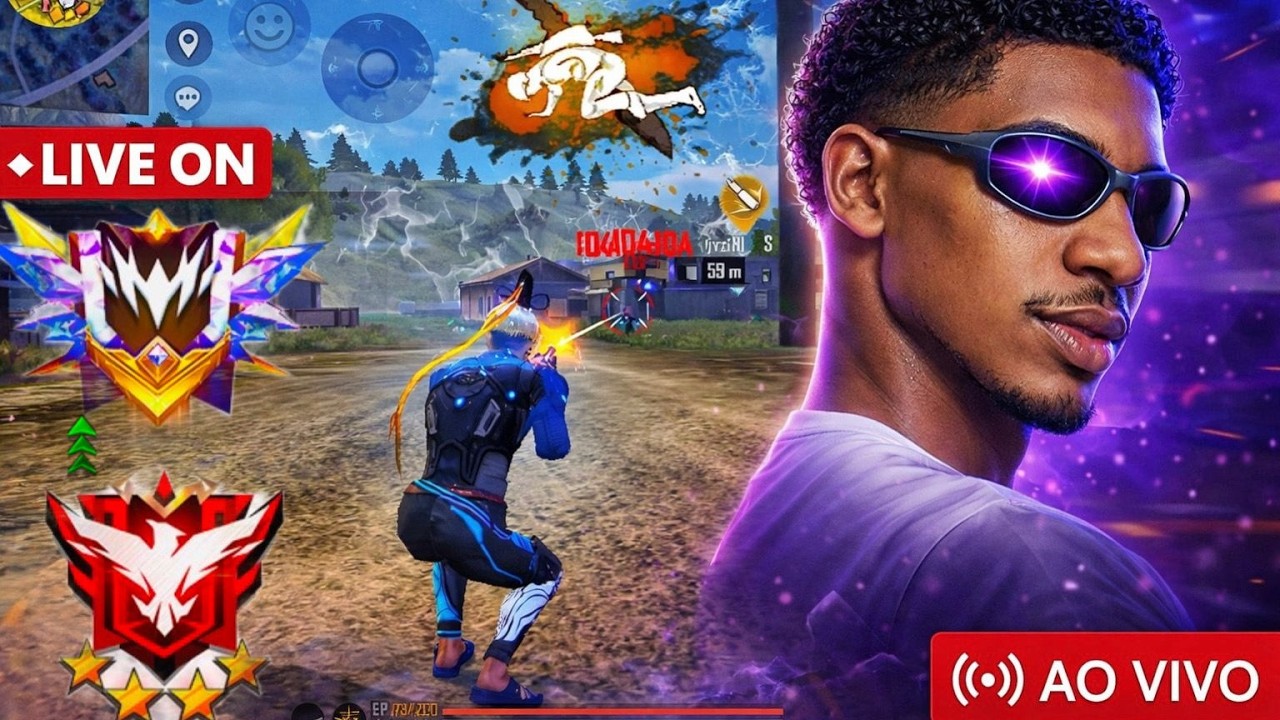 🔴 RUMO AO MESTRE / DESAFIANTE! 🔥 RANQUEADA AO VIVO  (FREE FIRE AO VIVO)