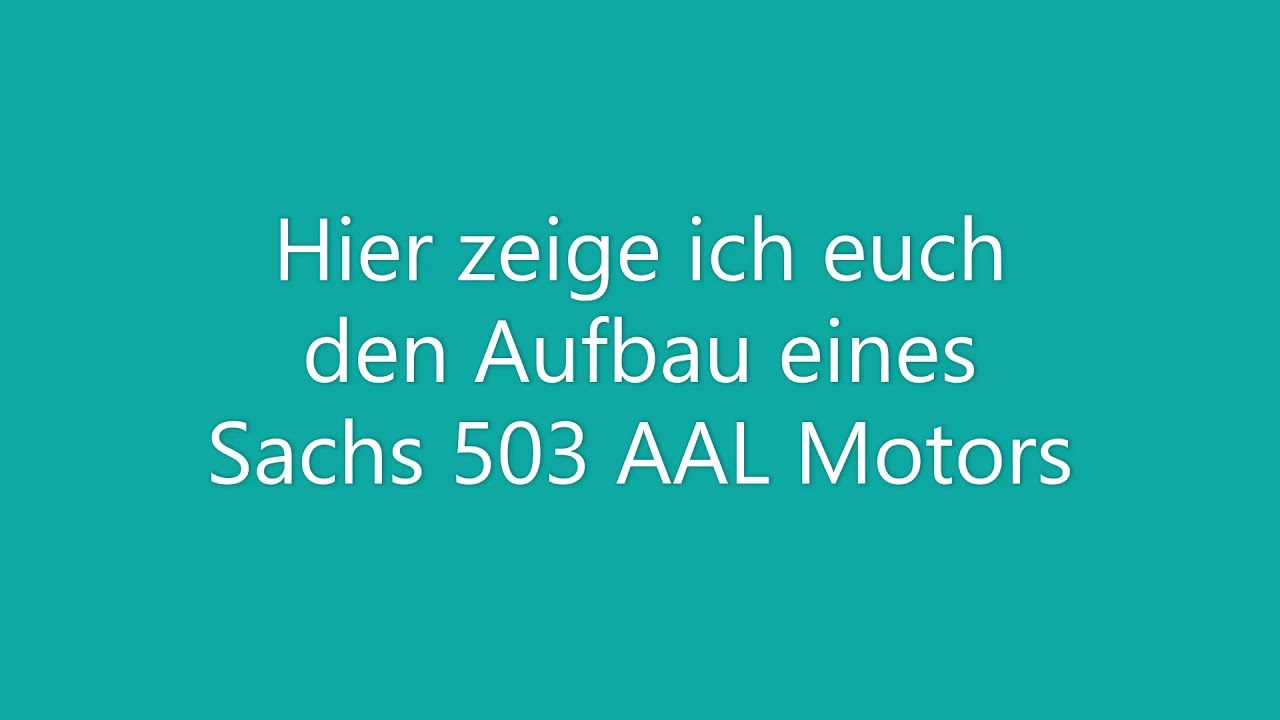 Sachs 503 AAL Aufbau und Vergleich zum 503 ADV