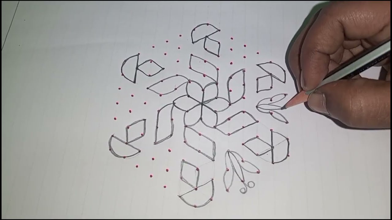 🌺🌺13*7 special kolam🌺🌺 