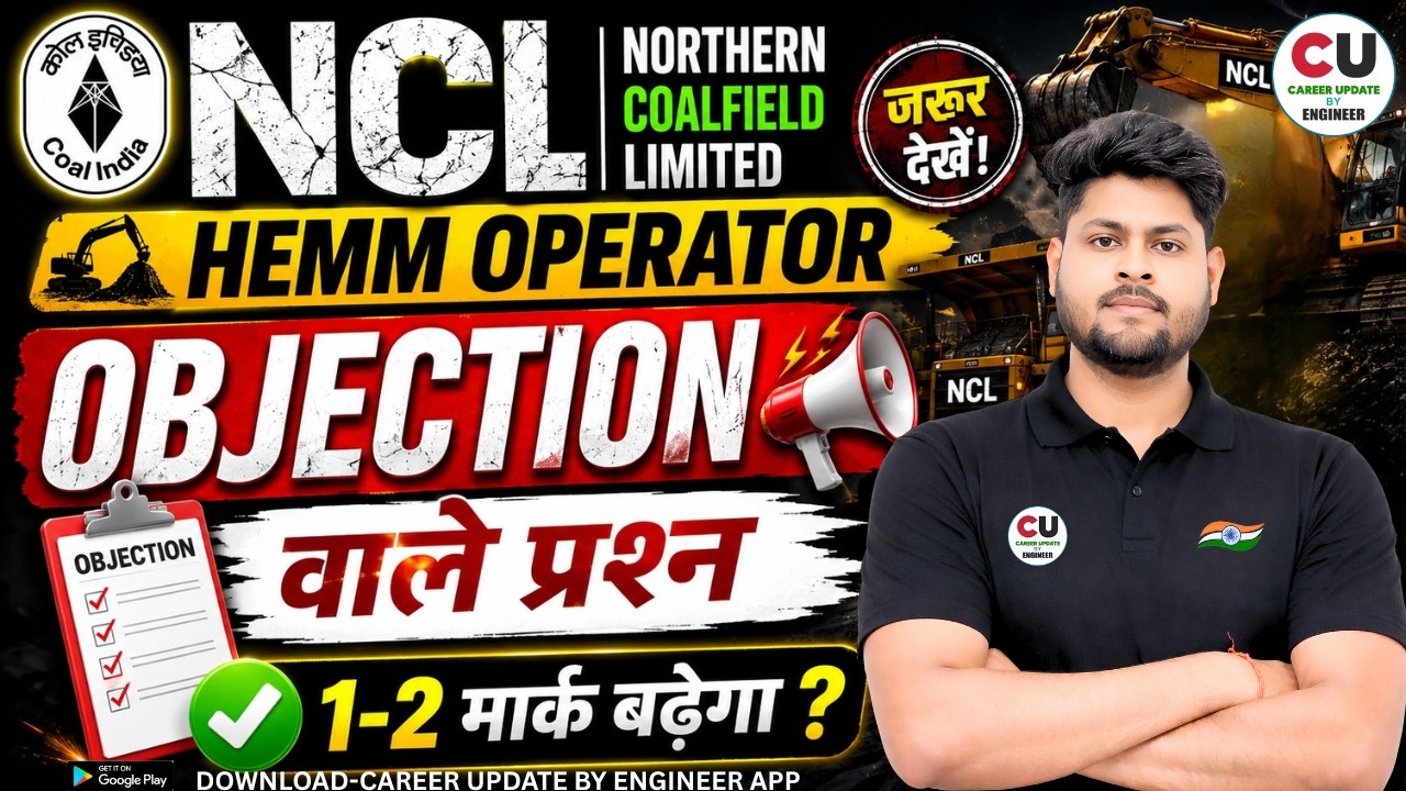 🔴NCL HEMM Operator 2026 | Which Questions Should You Raise an OBJECTION On?? | NCL HEMM Operator ...