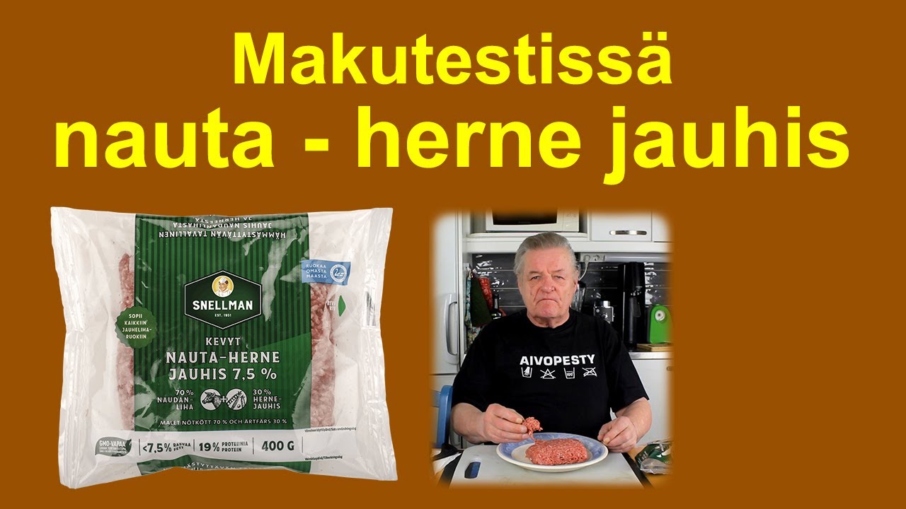 Makutestissä nauta herne jauhis