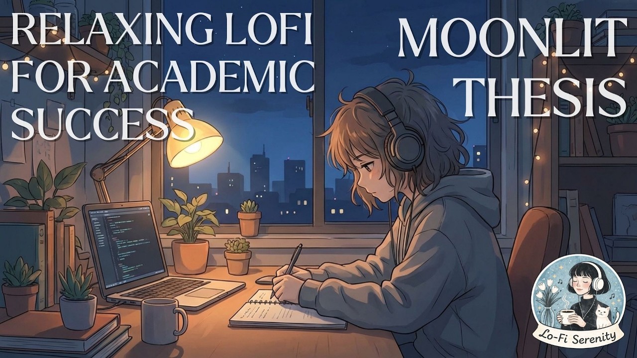 Moonlit Thesis | Relaxing Lofi for Academic Success. Your degree starts here. #nightstudy #academic