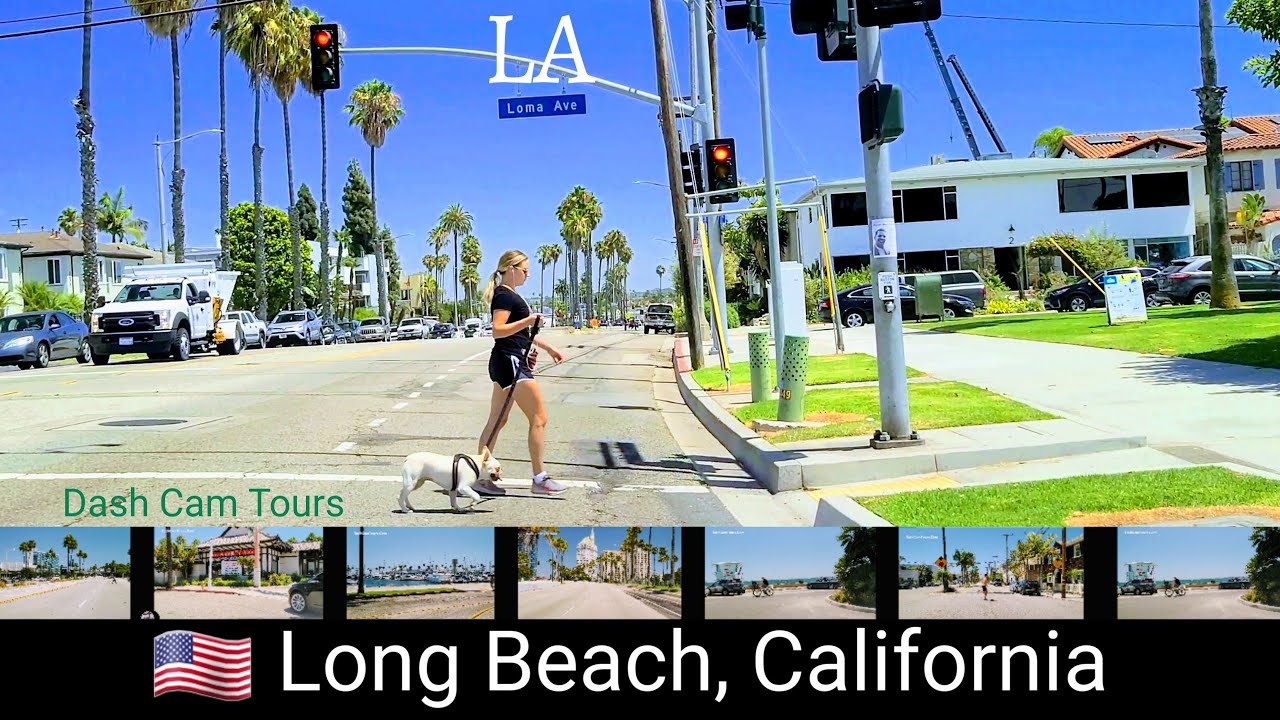2020 [4K] Driving Tour of Long Beach ⛱  California, USA. Dash Cam Tours 🚗