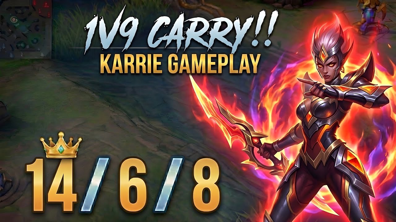 Season Almost Over… Karrie Had to 1v9 | Season 39 Ending in 1 Day | MLBB