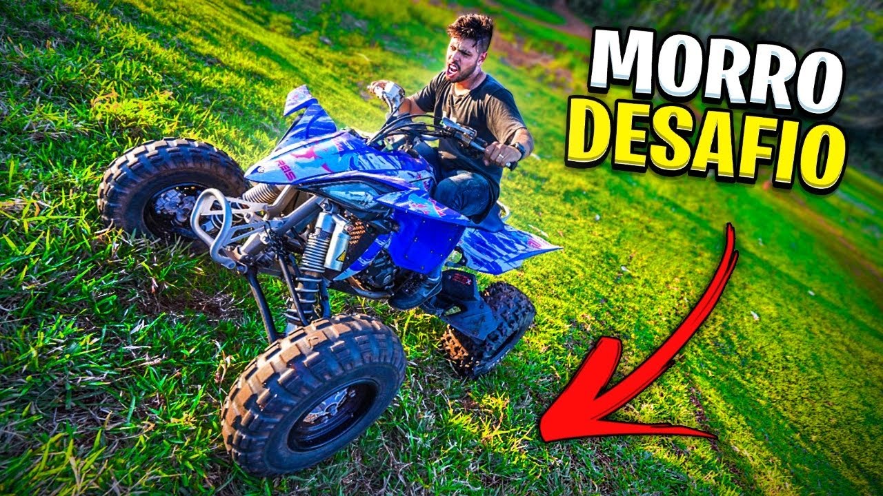 FIZ O IMPOSSÍVEL COM MEU QUADRICICLO * Morro do desafio *