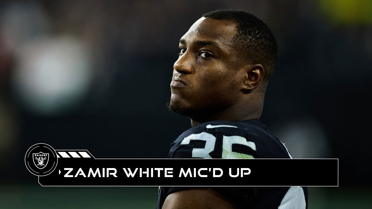 Zamir White Mic’d up vs. Patriots: ‘Foot Race, I Love Foot Races!’ | Preseason Week 3 | NFL