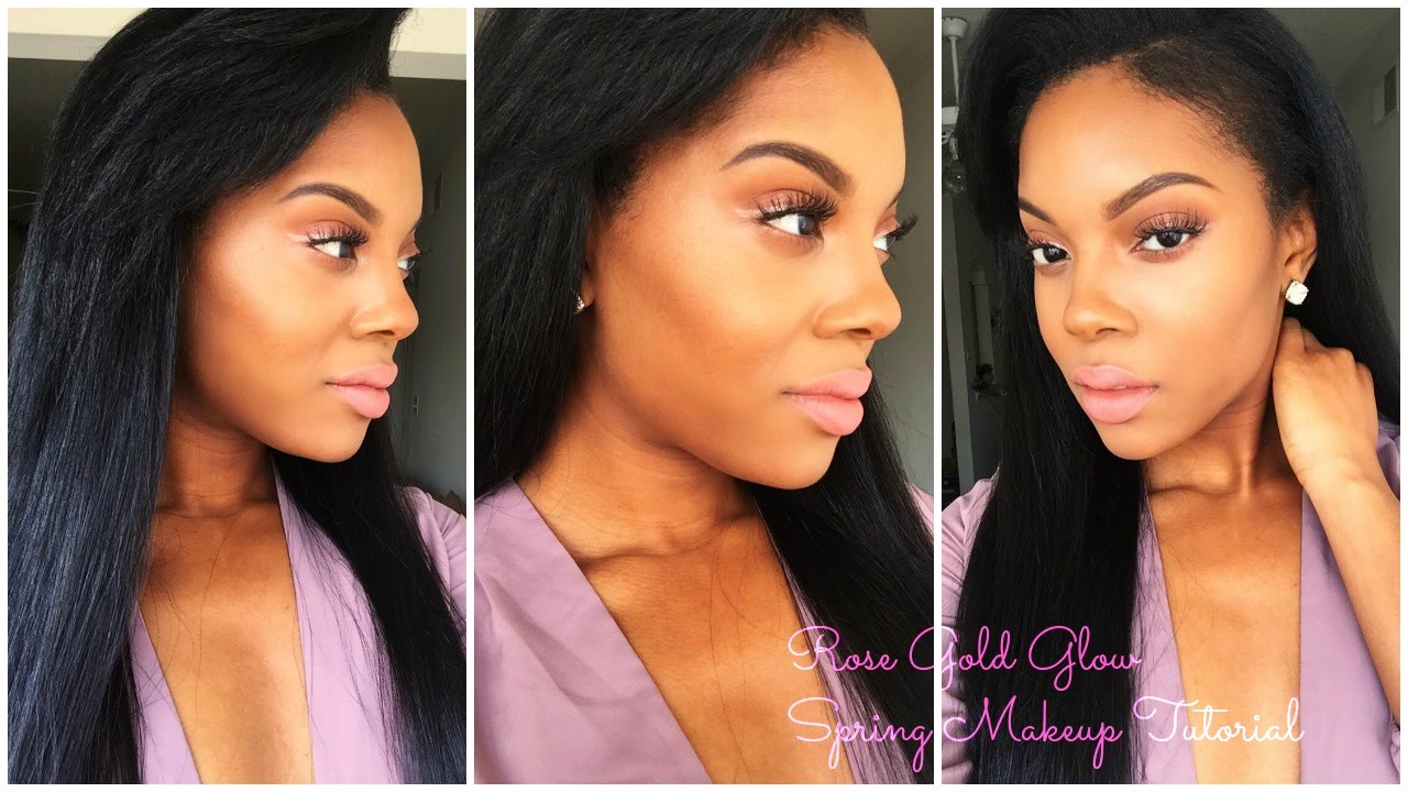 Rose Gold Glow Spring Makeup Tutorial